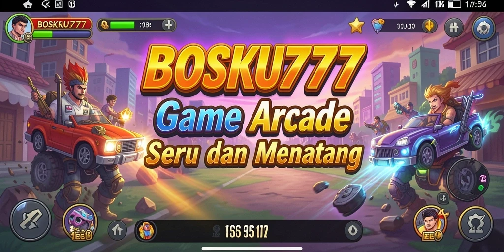 Tampilan gameplay seru dalam BOSKU777 yang penuh warna.