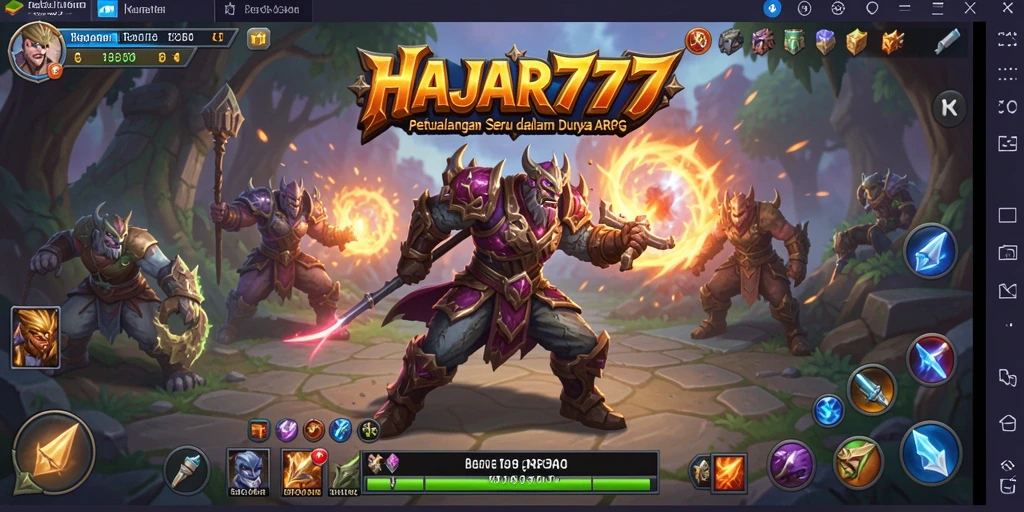 Gameplay epik di HAJAR777 dengan pertempuran seru dan grafis menawan.