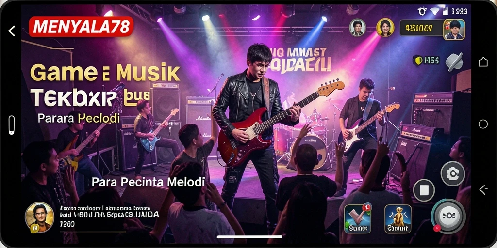 Tampilan menarik dari gameplay <strong>MENYALA78</strong> yang melibatkan elemen musik.