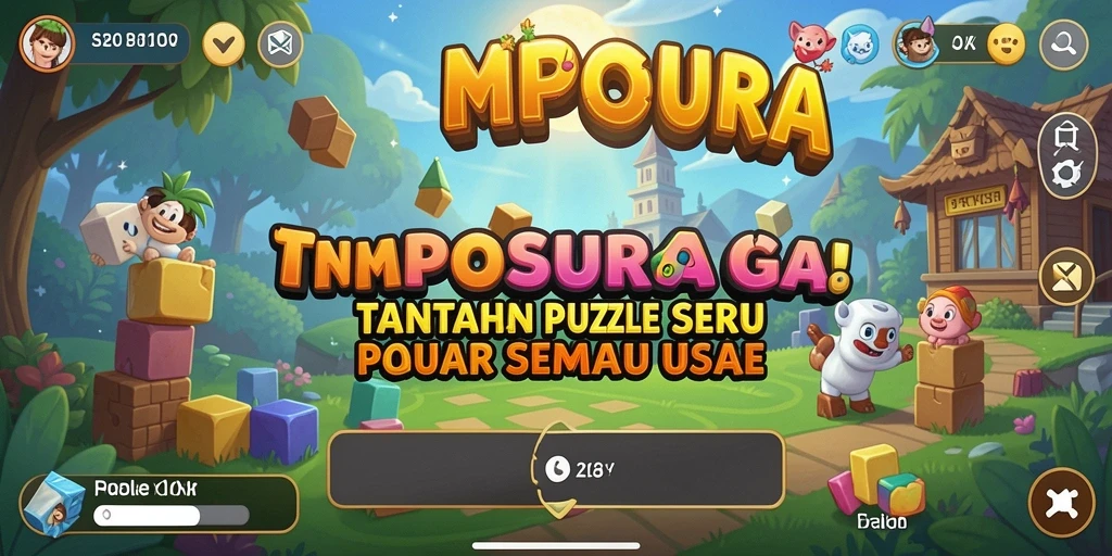 Tangkapan layar permainan MPOSURGA menampilkan tantangan Puzzle yang menarik.