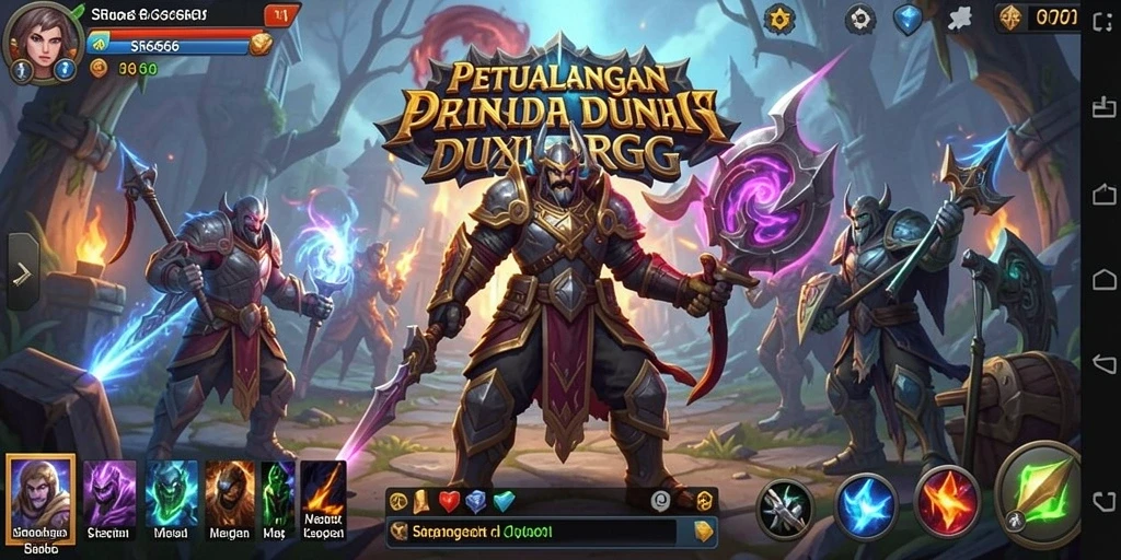 Tangkapan layar gameplay ARPG SR6666 yang menarik dan penuh aksi.